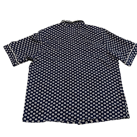 Haberdashery by Leslie Fay pajama Top, Navy/White, size 14 - Picture 2 of 7